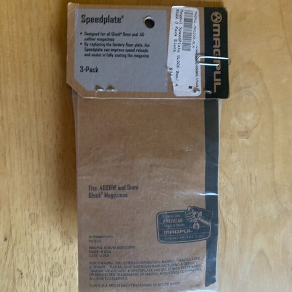 Polymer 3 Pack Magpul SpeedPlate – GLOCK 9mm .40 S&W accessory, shooting sport - Picture 5 of 7
